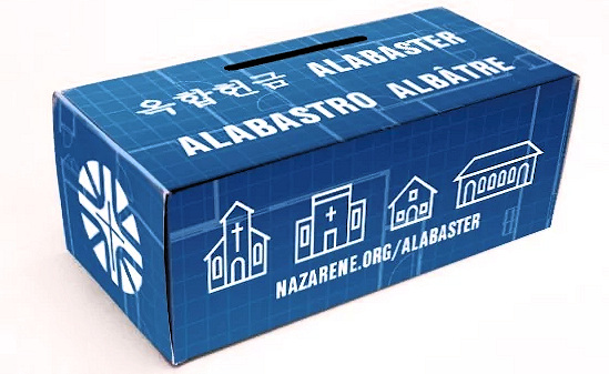 Individual cardstock Alabaster Offering box