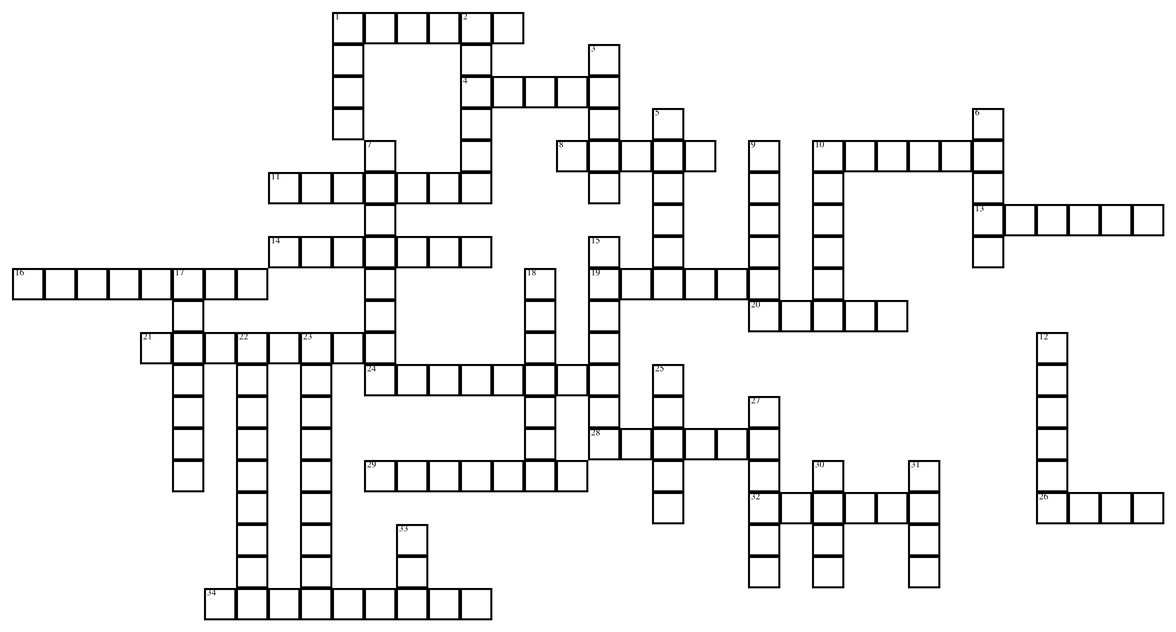 Crossword puzzle grid