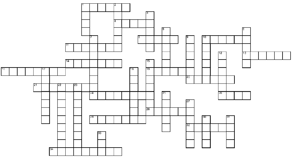 grid for crossword puzzle