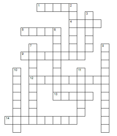 Crossword puzzle grid