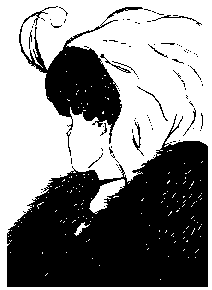 drawing in which
people can see either a pretty young  girl or ugly old woman
