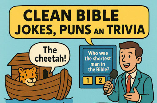 collage of Bible humor