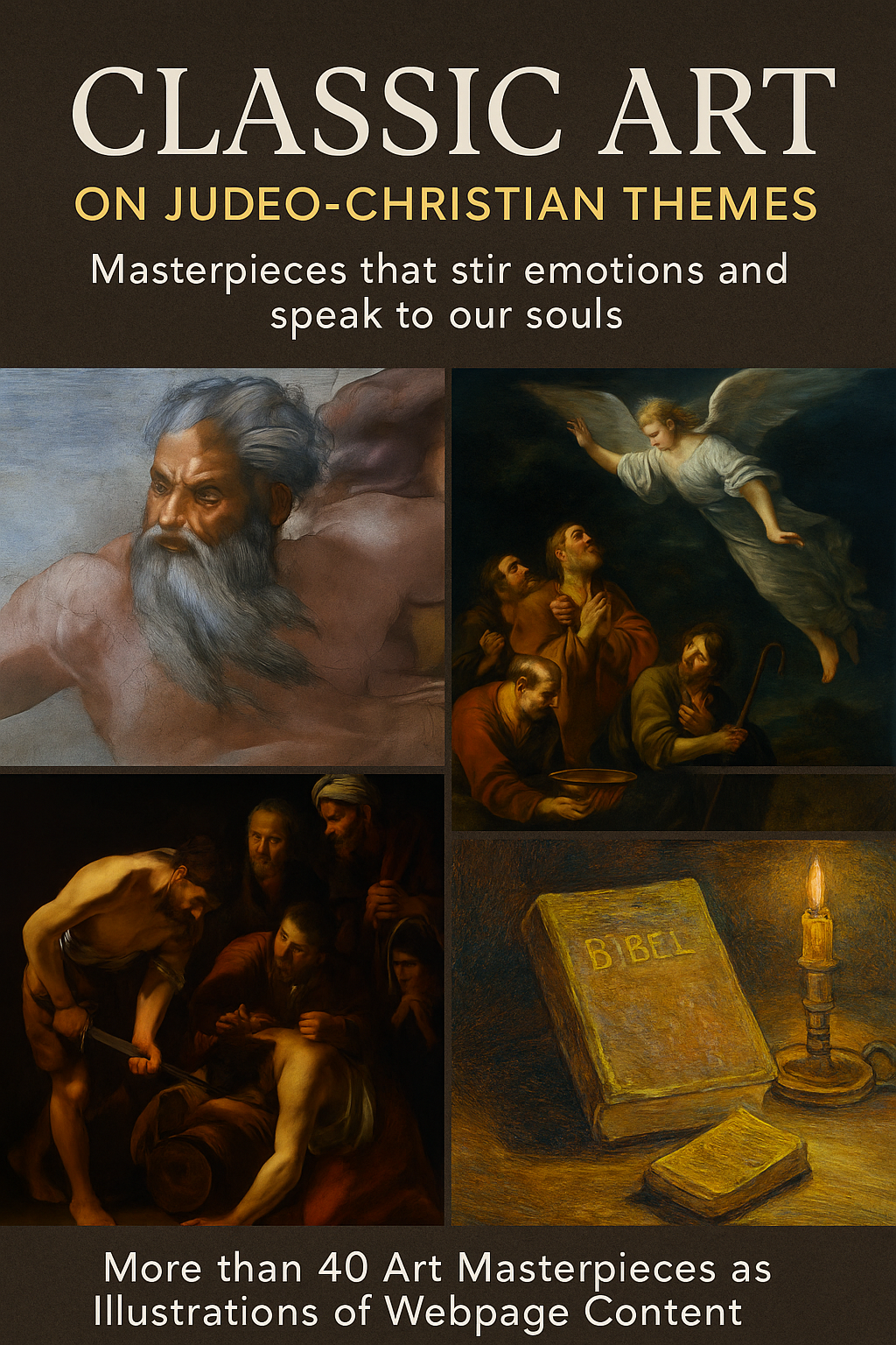 Classic Art Masterpieces Used on This Site