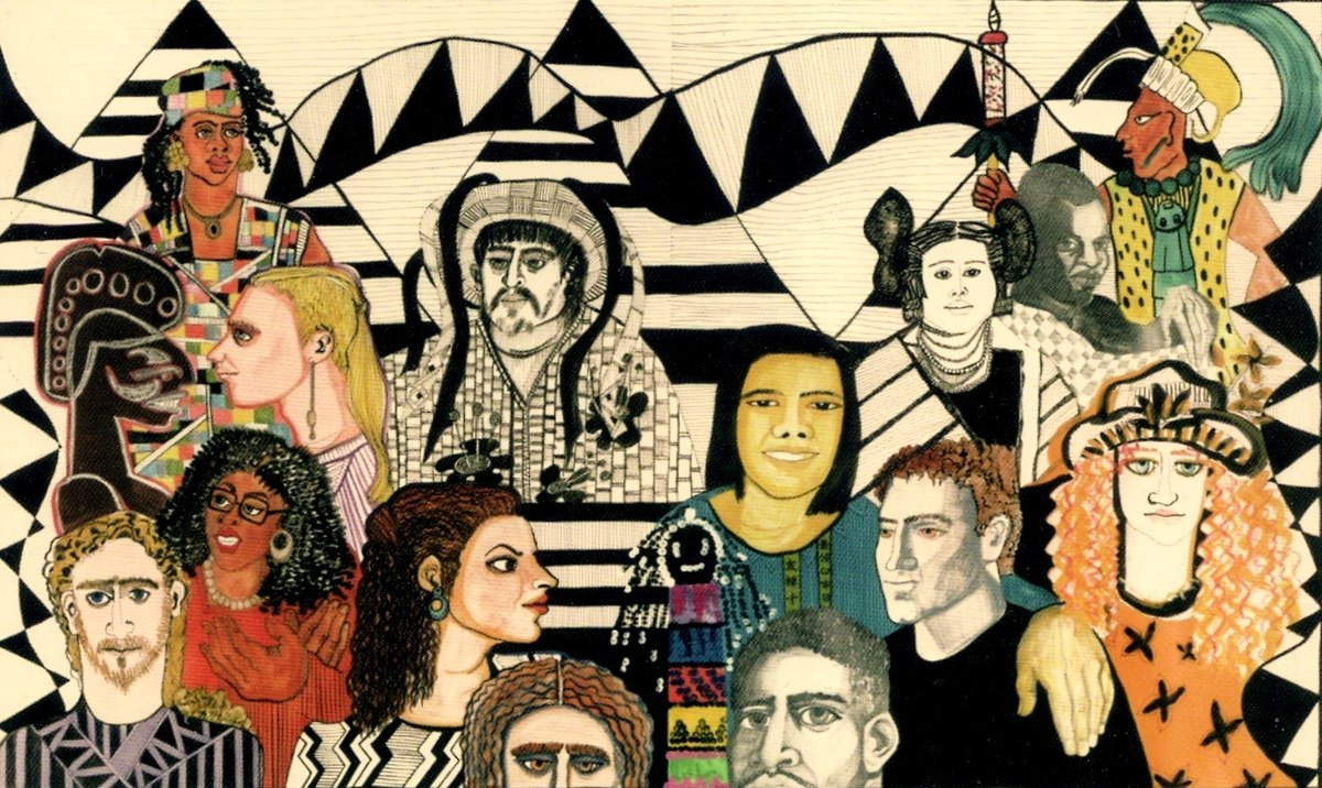 collage of people from about 15 different cultures